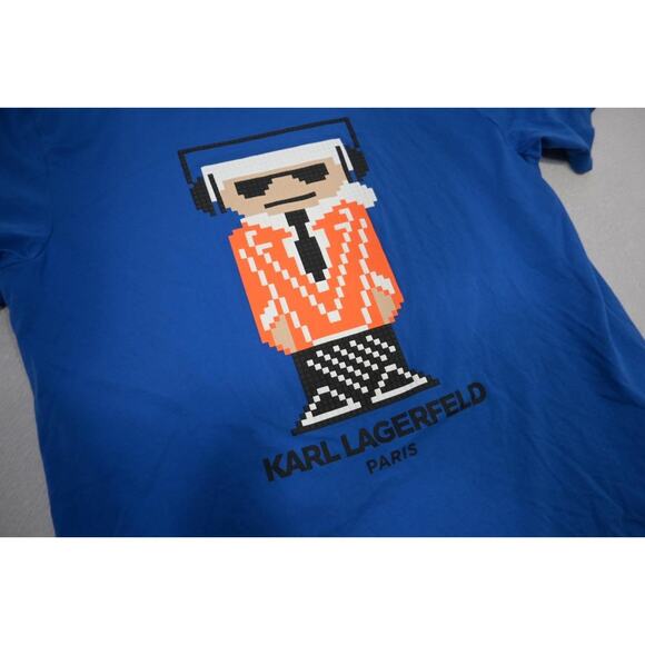 Karl Lagerfeld Tee Shirt Kocktail Karl Textured Short Sleeve Mens Size Large - Picture 6 of 9
